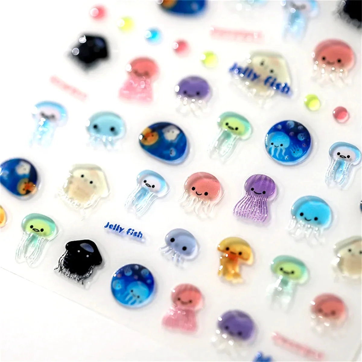 1pcs 5D Kawaii Jelly Series Nail Art Stickers Blue Jellyfish Adhesive Nail Art Decorations Stickers Hot Stamping Manicure Decals
1pcs 5D Kawaii Jelly Series Nail Art Stickers Blue Jellyfish Adhesive Nail Art Decorations Stickers Hot Stamping Manicure Decals