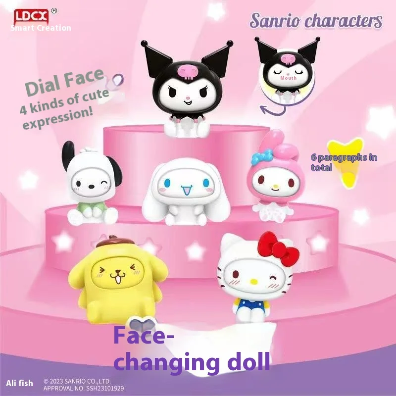 100% Genuine Sanrio Hello Kitty Face Changing Doll Blind Box Desktop Ornaments Decompress Creative Doll Kulomi Figure
100% Genuine Sanrio Hello Kitty Face Changing Doll Blind Box Desktop Ornaments Decompress Creative Doll Kulomi Figure