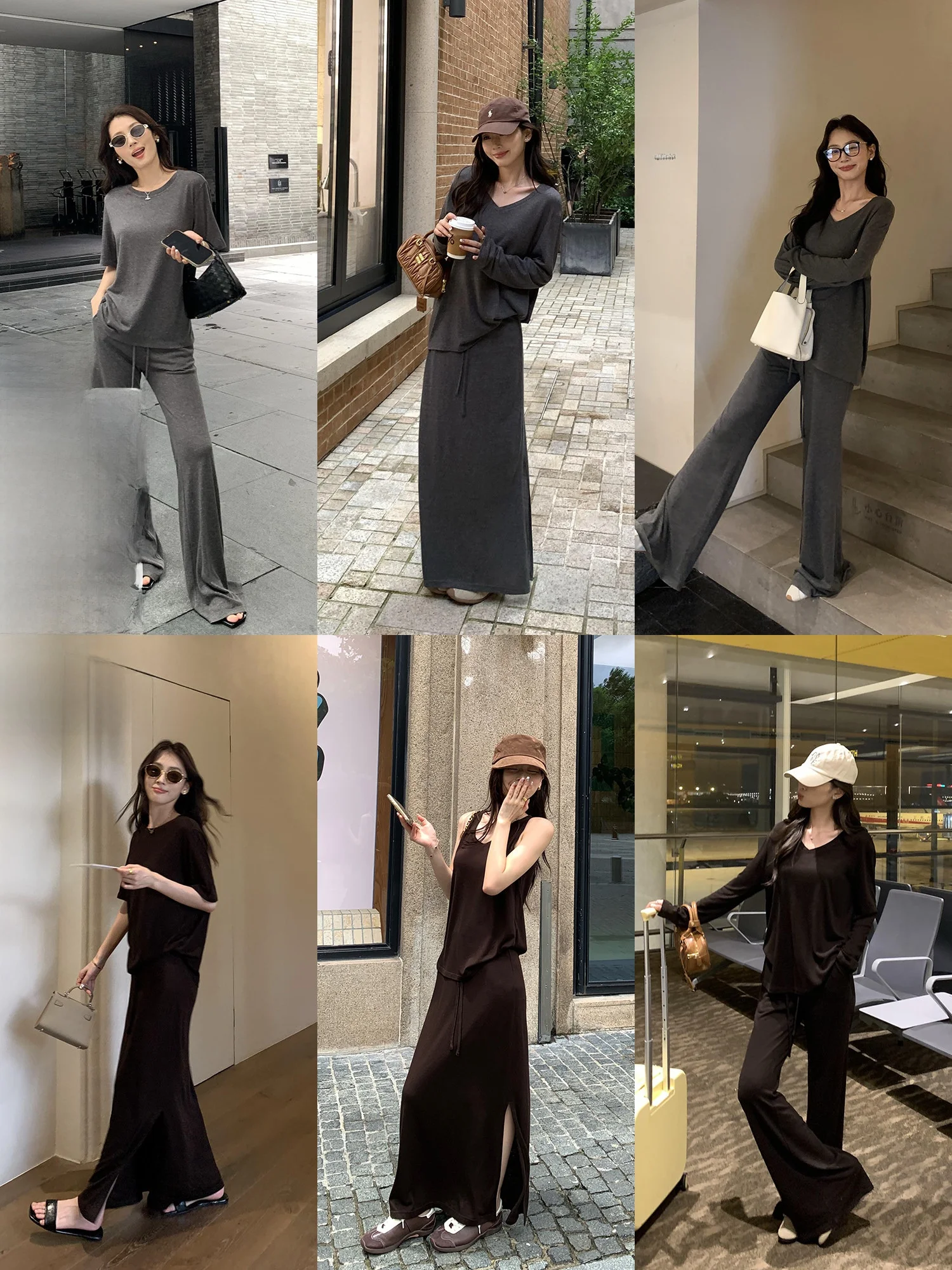 Pusumede Simple Basic Series Women's Loose Lazy Set Knitted Top Vest Skirt Casual Pants Fashion Ensemble Autumn Wear
Pusumede Simple Basic Series Women's Loose Lazy Set Knitted Top Vest Skirt Casual Pants Fashion Ensemble Autumn Wear