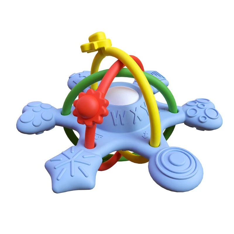 Погремушка-прорезыватель, силиконовая пищевая детская ручная погремушка 2-в-1, защита от еды, успокаивающая игрушка-прорезыватель для рук с шестью пальцами
Погремушка-прорезыватель, силиконовая пищевая детская ручная погремушка 2-в-1, защита от еды, успокаивающая игрушка-прорезыватель для рук с шестью пальцами