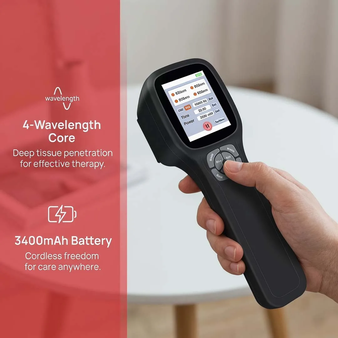 Fourwave Cold Laser Therapy Device 650nm 808nm 905nm 980nm Adjustable Frequency 1Hz 10000Hz Laser Machine for Arthritis Tendonitis Sciatica Pain Relief Home Use
Fourwave Cold Laser Therapy Device 650nm 808nm 905nm 980nm Adjustable Frequency 1Hz 10000Hz Laser Machine for Arthritis Tendonitis Sciatica Pain Relief Home Use