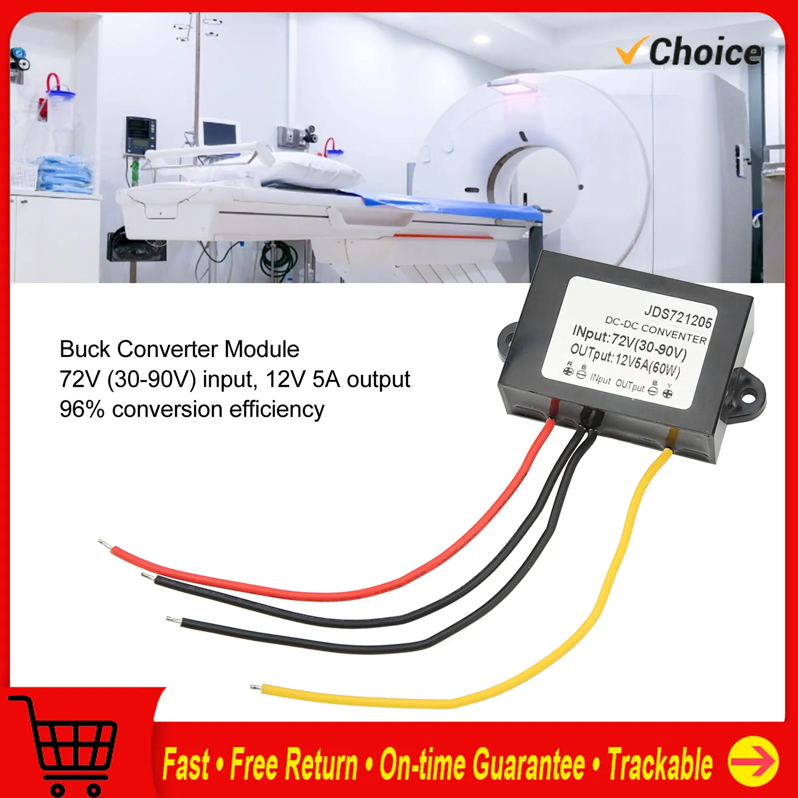 DC Buck Module with Cable Voltage Transformer Board Converter Module 72V to 12V5A IP67 Waterproof
DC Buck Module with Cable Voltage Transformer Board Converter Module 72V to 12V5A IP67 Waterproof