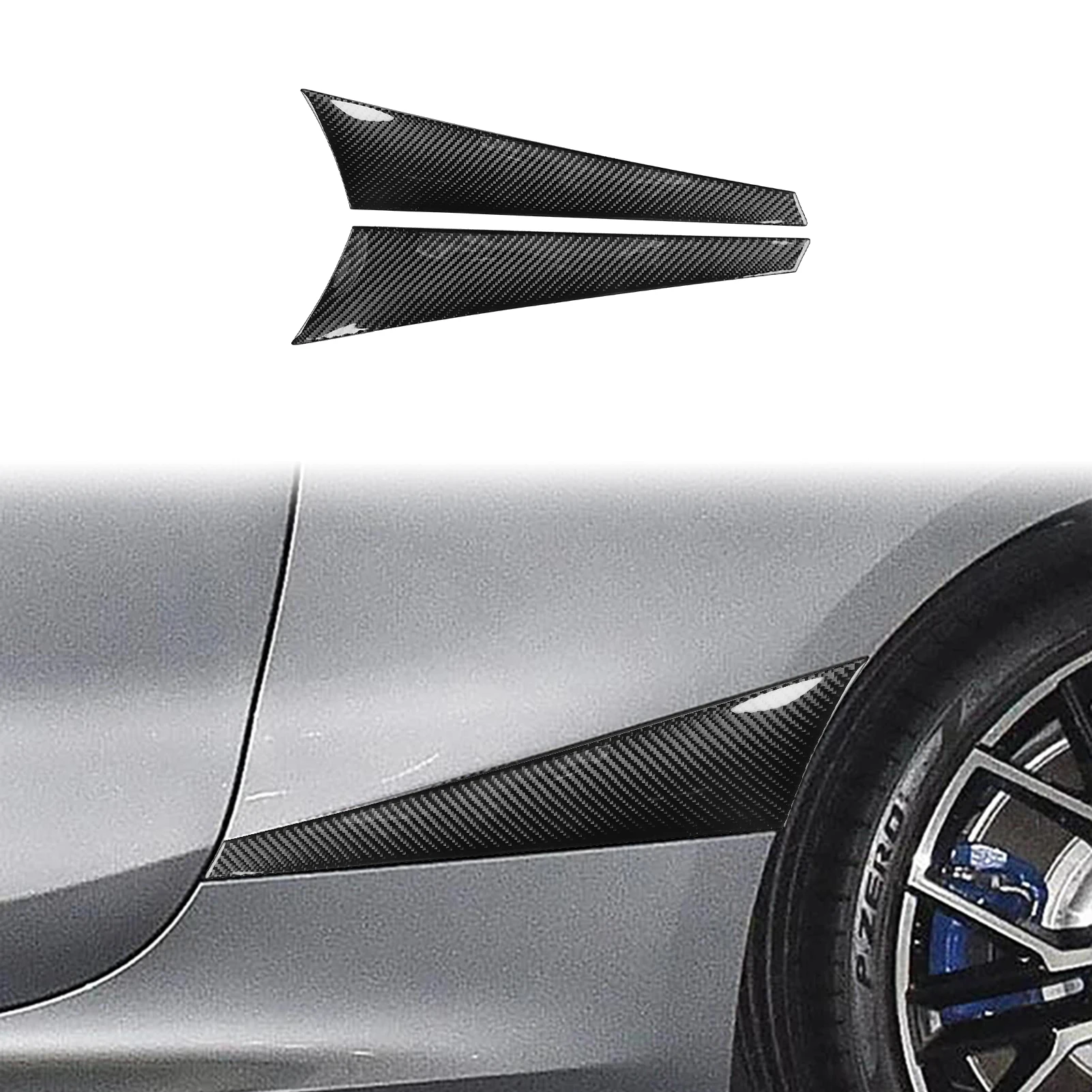 Carbon Fiber Car Rear Side Leaf Fender Air Vent Outlet Panel sticker For BMW G14 G15 G16 8 Series 2019-23 Exterior Car Accessory
Carbon Fiber Car Rear Side Leaf Fender Air Vent Outlet Panel sticker For BMW G14 G15 G16 8 Series 2019-23 Exterior Car Accessory