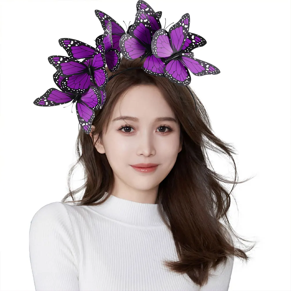 Headband Headbands Butterfly for Girl Accessories Violet Plastic Headpiece Woman
Headband Headbands Butterfly for Girl Accessories Violet Plastic Headpiece Woman