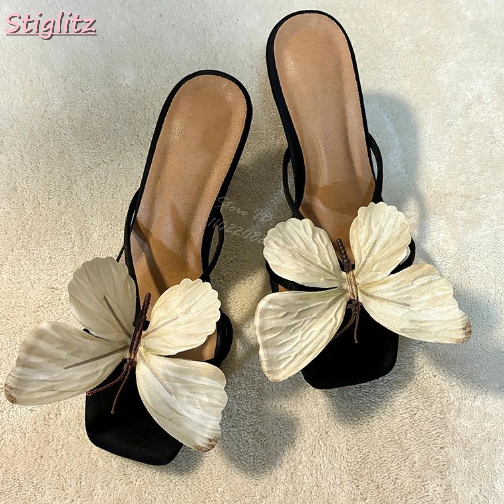 Butterfly Square Heel Slippers Black Shallow Pull-on High Heels Sandals 2025 Summer Women New Elegant Daily Shoes Beach Mules
Butterfly Square Heel Slippers Black Shallow Pull-on High Heels Sandals 2025 Summer Women New Elegant Daily Shoes Beach Mules