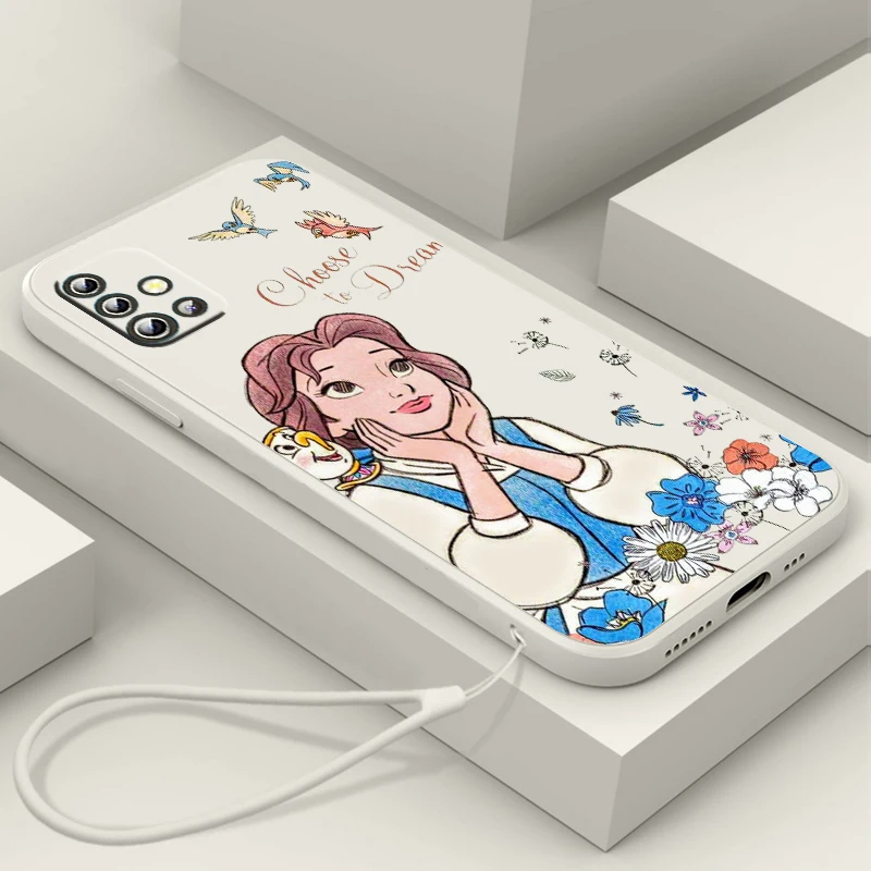 Princess Belle beautiful Phone Case For Samsung Galaxy A73 A53 A33 A52 A32 A22 A71 A51 A21S A03S A50 4G 5G Liquid Rope Cover
Princess Belle beautiful Phone Case For Samsung Galaxy A73 A53 A33 A52 A32 A22 A71 A51 A21S A03S A50 4G 5G Liquid Rope Cover
