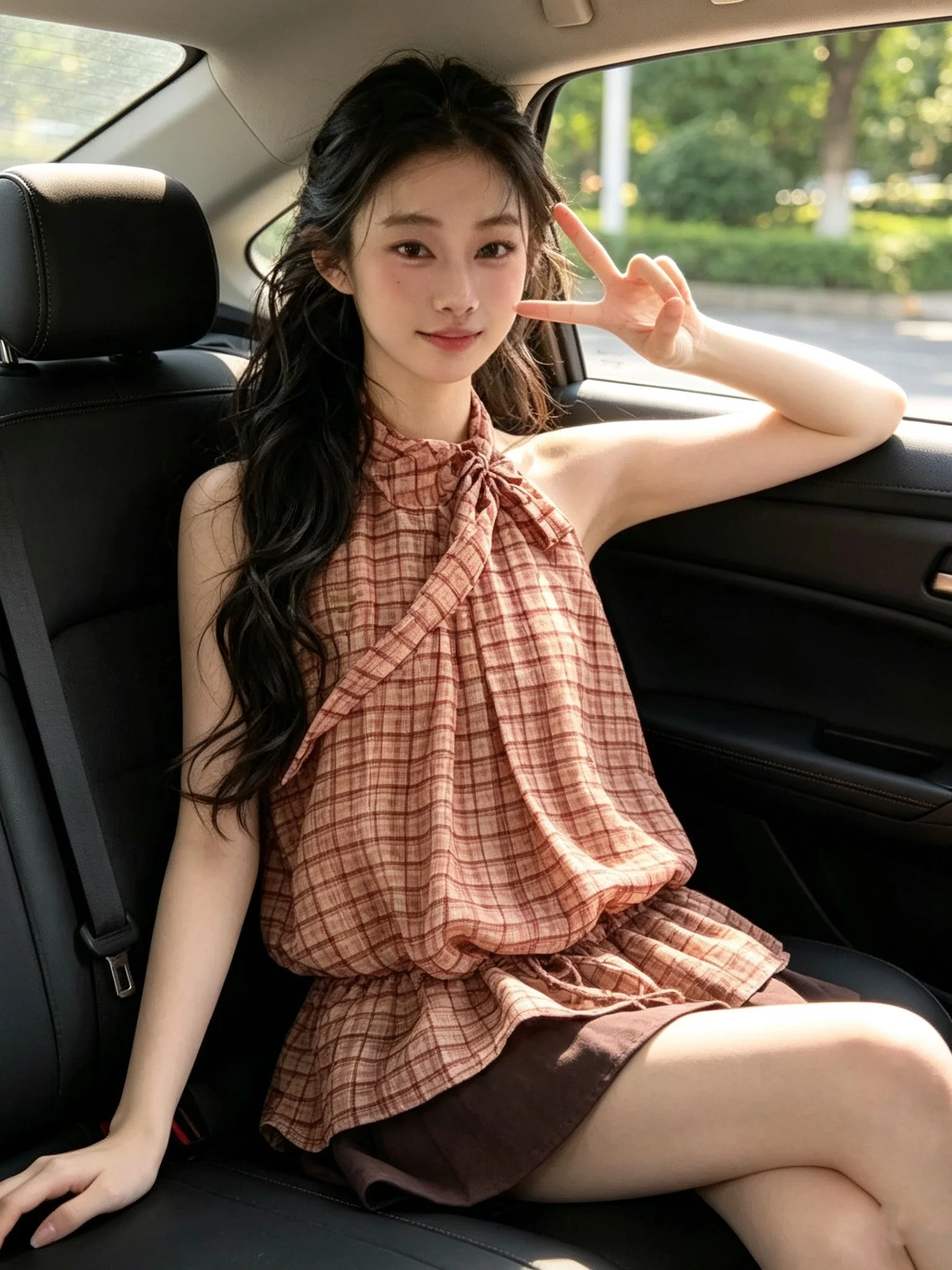 Slimming Plaid Neck Hanging Sleeveless Shirt Vest Women's Summer New Style Waist Inward Sweet Style Top French Style Cotton P...
Slimming Plaid Neck Hanging Sleeveless Shirt Vest Women's Summer New Style Waist Inward Sweet Style Top French Style Cotton P...