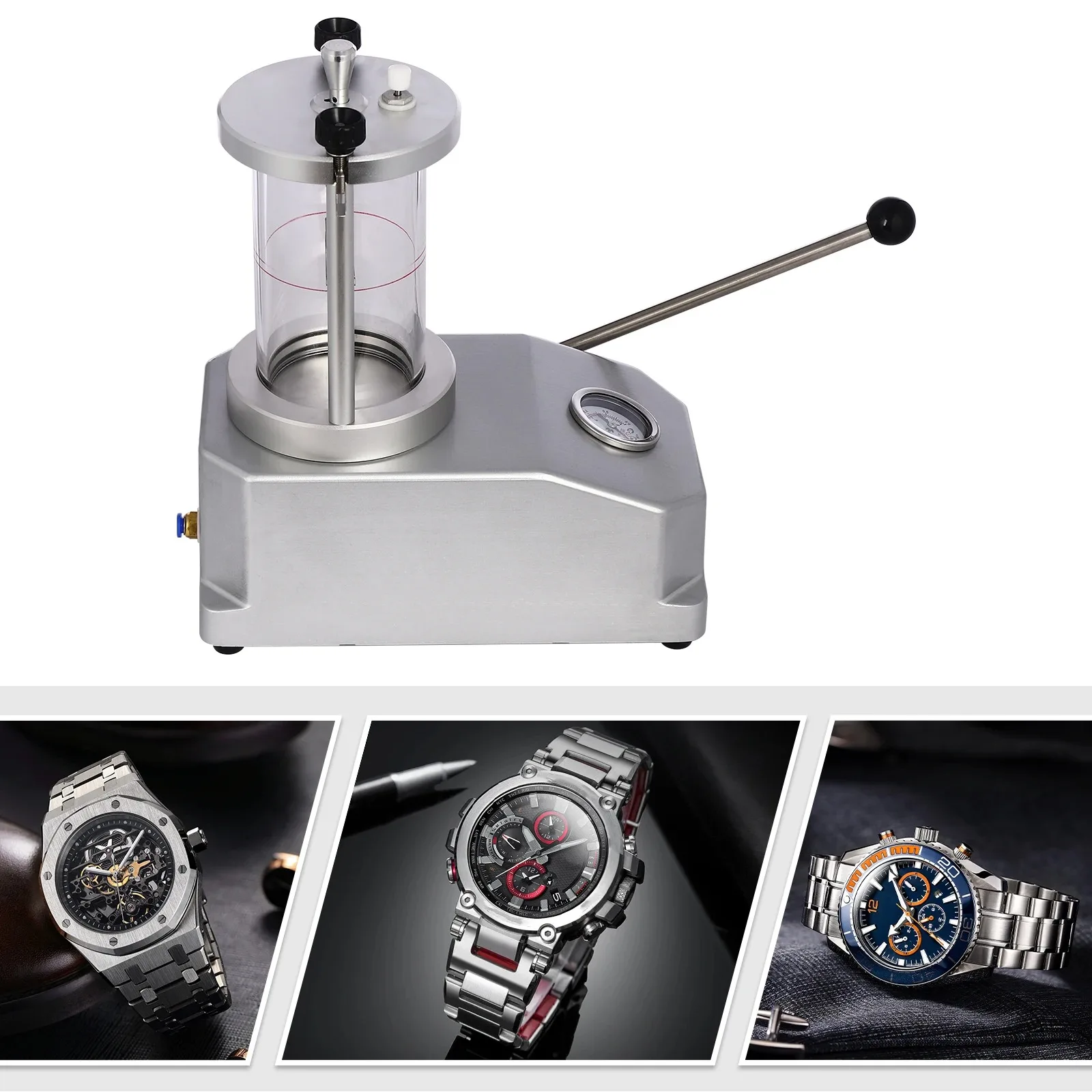 НОВЫЙ Тестер водонепроницаемости часов, машина для испытания на давление, для часовых мастерских и ремонтных мастерских
НОВЫЙ Тестер водонепроницаемости часов, машина для испытания на давление, для часовых мастерских и ремонтных мастерских