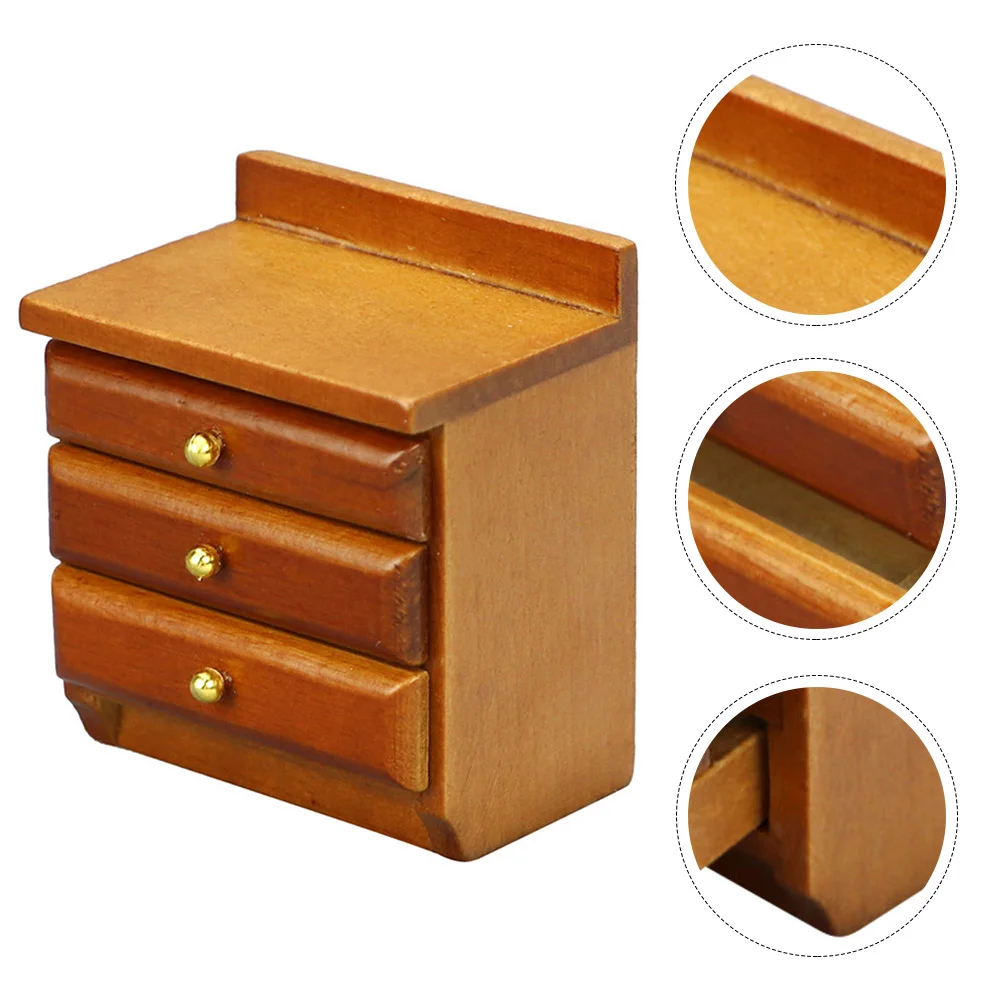 Bedside Cabinet Nightstands Kids Table Model Simulation Furniture Adorable Prop Mini House Toys Wood Child
Bedside Cabinet Nightstands Kids Table Model Simulation Furniture Adorable Prop Mini House Toys Wood Child