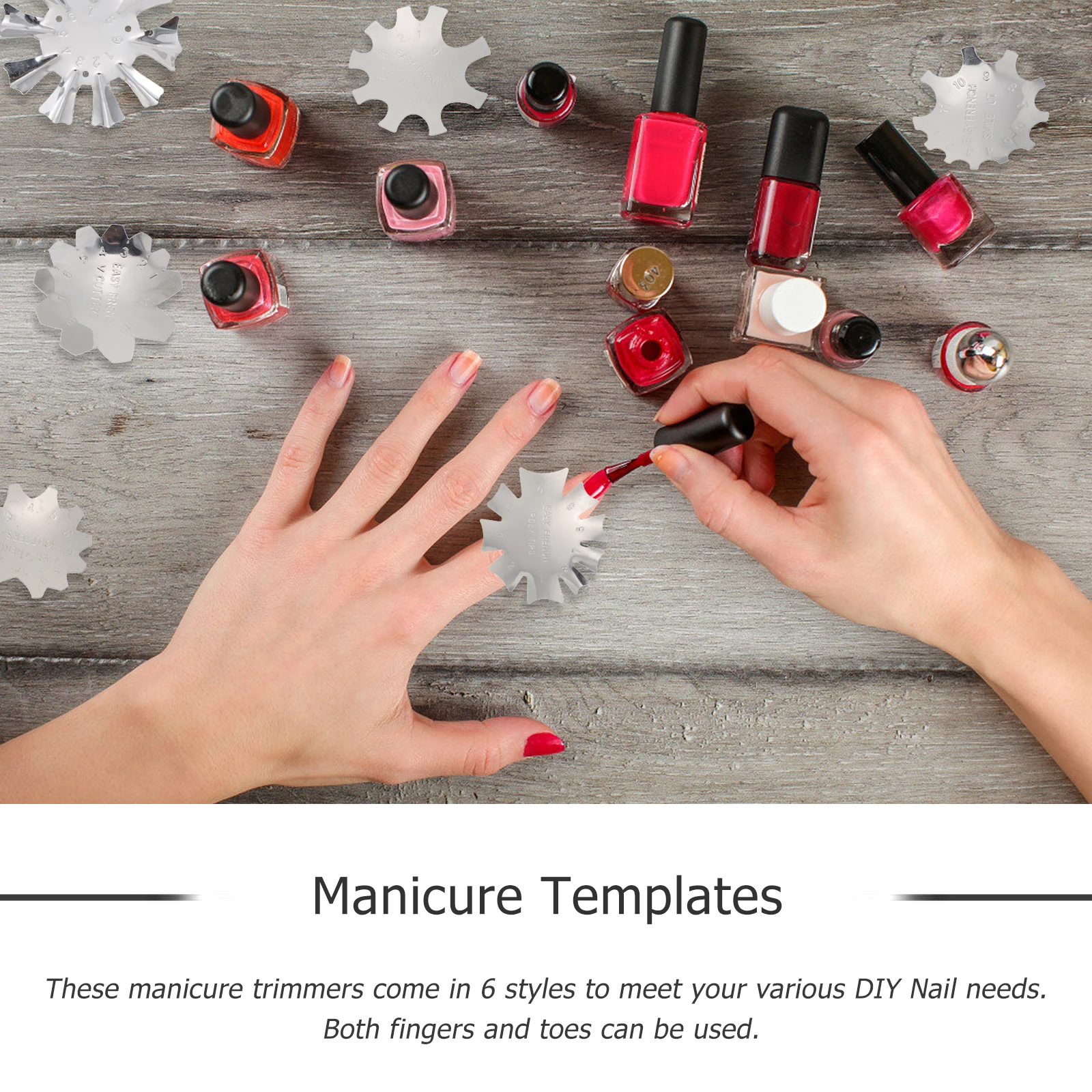 6pcs Manicure Stencil Reusable Tool For French Nails Diy Multi-Slot Cutter Plate Tip Trimmer Manicure Template Art Cutter French
6pcs Manicure Stencil Reusable Tool For French Nails Diy Multi-Slot Cutter Plate Tip Trimmer Manicure Template Art Cutter French