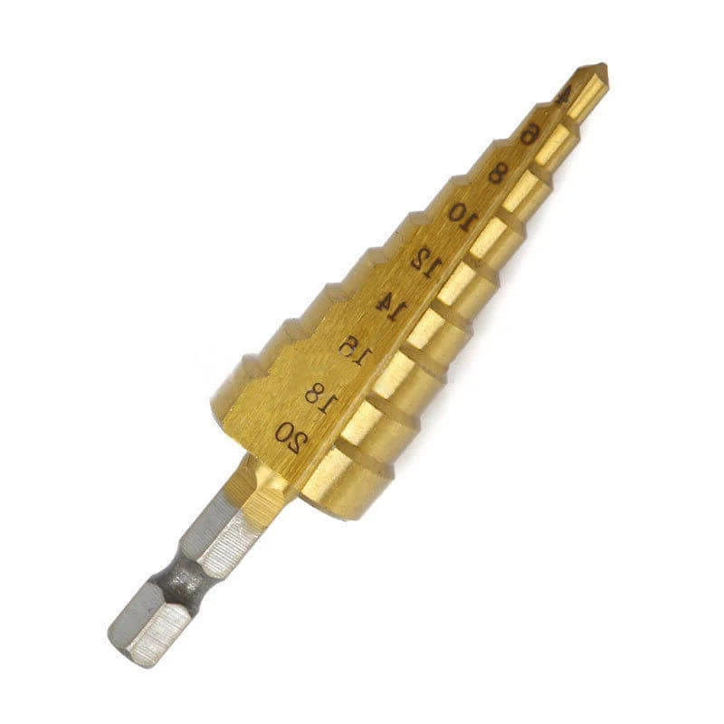 4-12mm 4-20mm 4-32mm HSS Step Cone Drill Bit Hole Cutter Dint Tool Hex Shank
4-12mm 4-20mm 4-32mm HSS Step Cone Drill Bit Hole Cutter Dint Tool Hex Shank