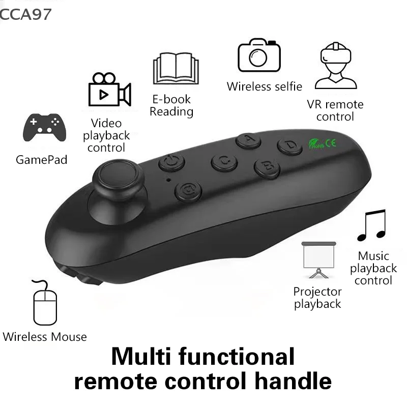 Remote Control Mobile Phone VR Glasses Wireless Android Smart Phone Gamepad Remote E Book Page Turning Lever
Remote Control Mobile Phone VR Glasses Wireless Android Smart Phone Gamepad Remote E Book Page Turning Lever