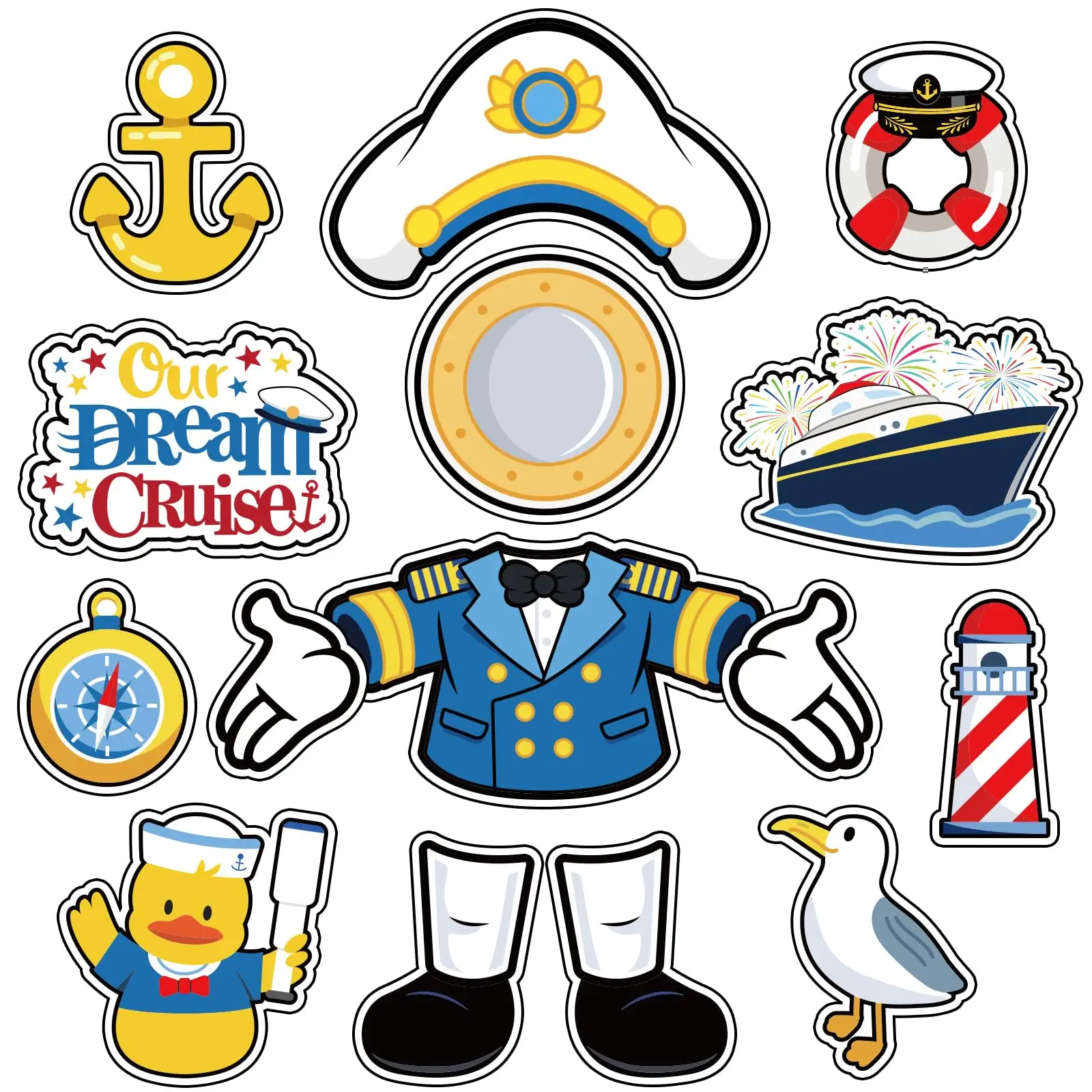 15Pcs Cruise Door Decorations Magnetic Cute Large Nautical Cruise Door Magnets Decorations Reusable Refrigerator Magnets for Cru 
15Pcs Cruise Door Decorations Magnetic Cute Large Nautical Cruise Door Magnets Decorations Reusable Refrigerator Magnets for Cru
