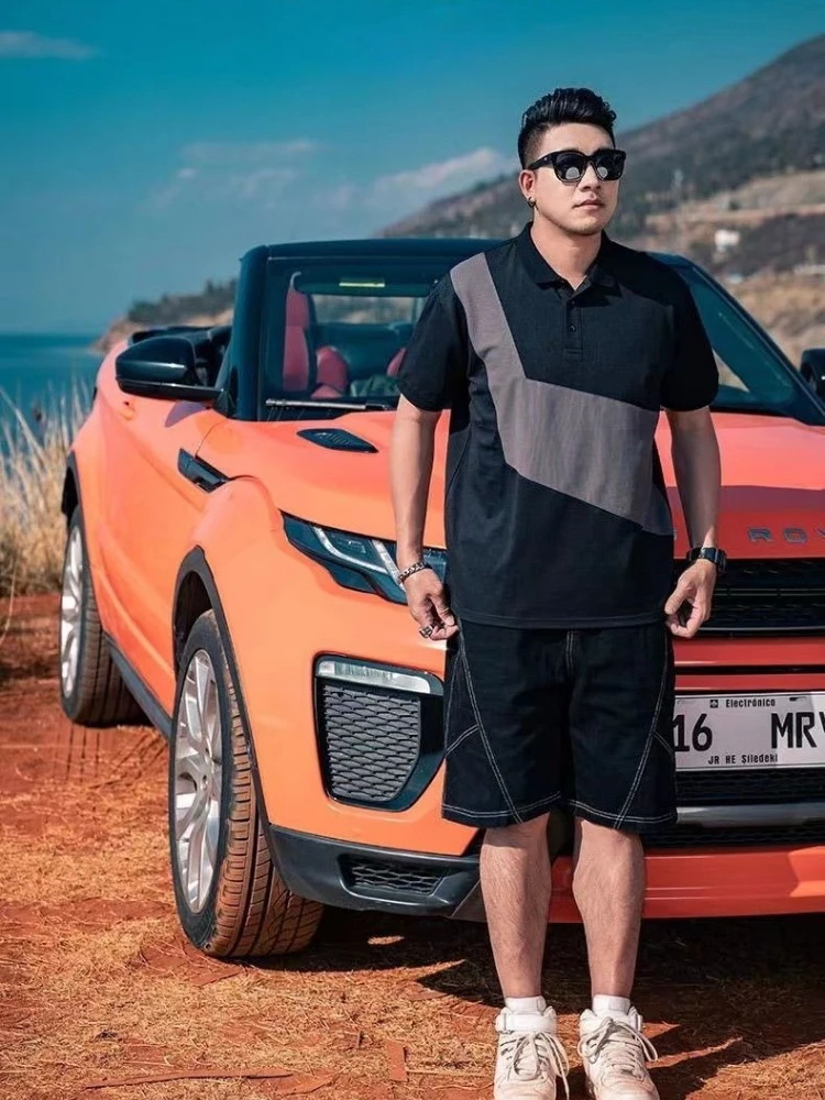 Stylish Big Men's Summer Polo Shirt Oversized Fit Color Contrast Collar Short Sleeve Top
Stylish Big Men's Summer Polo Shirt Oversized Fit Color Contrast Collar Short Sleeve Top