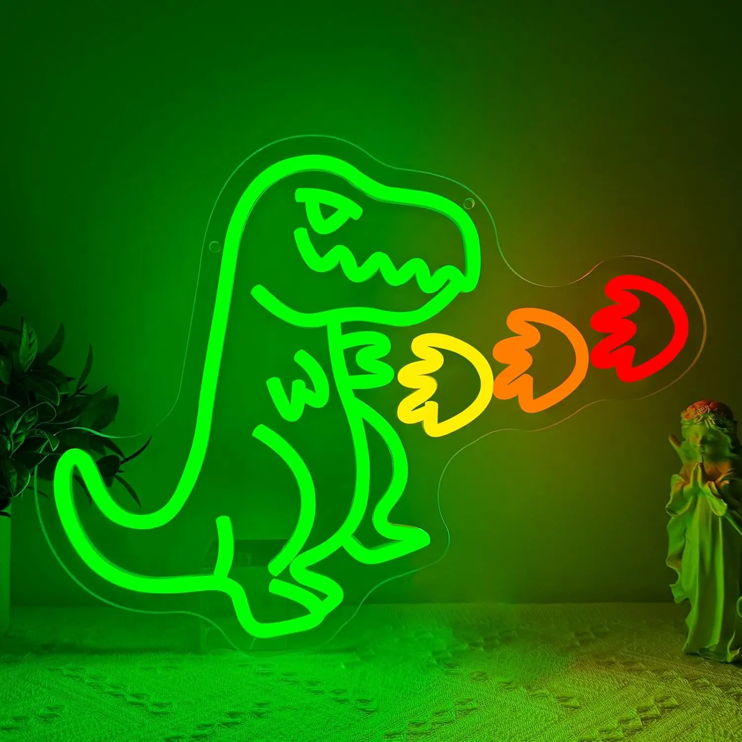 Dinosaur Neon Sign Art Wall Light USB Powered LED Neon Lights for Kids Room Bar Party Gaming Room Bedroom Decoration Gift
Dinosaur Neon Sign Art Wall Light USB Powered LED Neon Lights for Kids Room Bar Party Gaming Room Bedroom Decoration Gift