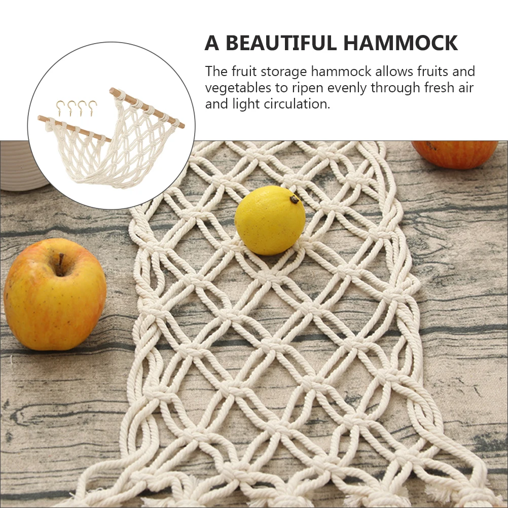 Подвесная корзина с фруктами, хлопковая веревка, кухонный гамак из бука под шкафом для хранения, богемный декор с овощами и фруктами 
Подвесная корзина с фруктами, хлопковая веревка, кухонный гамак из бука под шкафом для хранения, богемный декор с овощами и фруктами