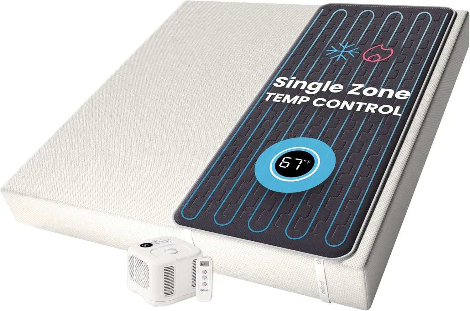Chilipad Cube Bed Cooling System Cooling Heating Mattress Topper Custom Bed Temperature Cool Sleep Enhancement Temp Range
Chilipad Cube Bed Cooling System Cooling Heating Mattress Topper Custom Bed Temperature Cool Sleep Enhancement Temp Range