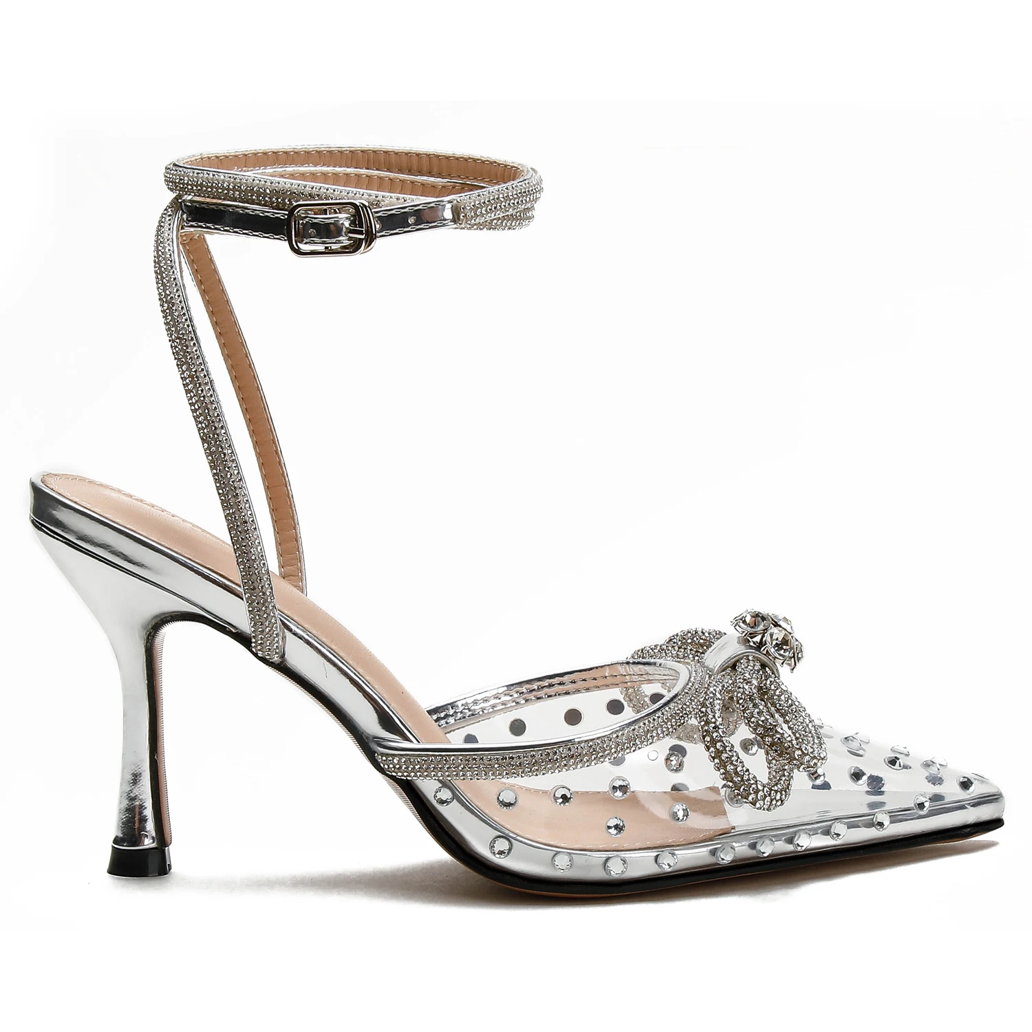 【Measure your feet length before order】Crystal Elegant Luxury Designer Women Strappy Sandal High Heel Pointed Toe Shoe 82-CHC-33
【Measure your feet length before order】Crystal Elegant Luxury Designer Women Strappy Sandal High Heel Pointed Toe Shoe 82-CHC-33