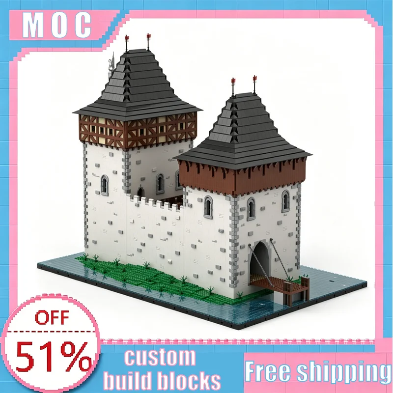 9585 Parts Fortress Medieval Castle MOC Architecture Model DIY Assembly Building Blocks Toy Gift For Home Decoration Collection
9585 Parts Fortress Medieval Castle MOC Architecture Model DIY Assembly Building Blocks Toy Gift For Home Decoration Collection