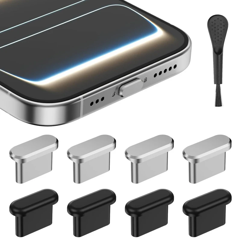 Mixed Material USB C Dustproof Port Plug Anti Dust Charging Hole Cover, Durable Interface Protector Fit iPhone 15 16 17 Series
Mixed Material USB C Dustproof Port Plug Anti Dust Charging Hole Cover, Durable Interface Protector Fit iPhone 15 16 17 Series