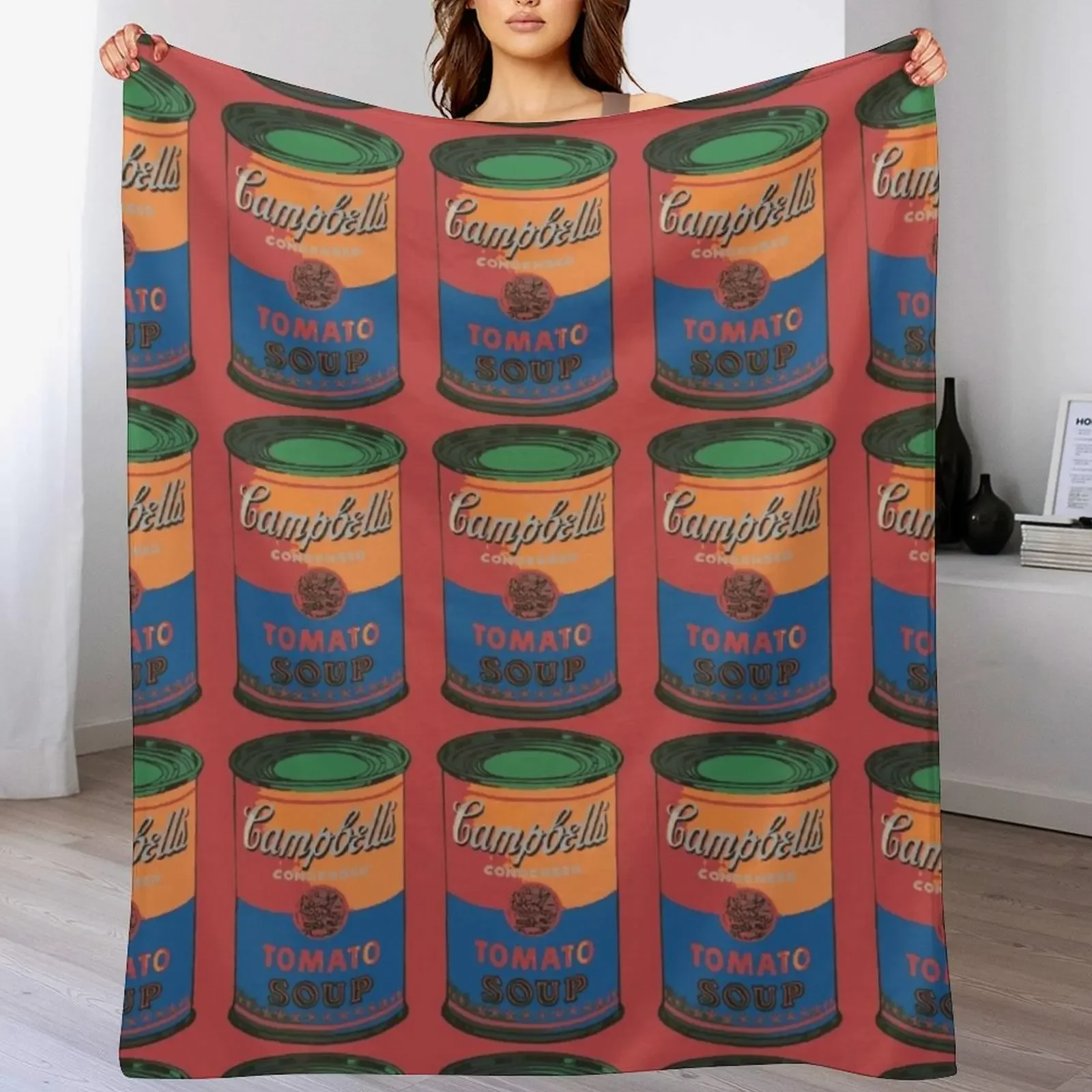 Soup Caans Throw Blanket Cozy Sofa Blanket for TV Watching Napping
Soup Caans Throw Blanket Cozy Sofa Blanket for TV Watching Napping