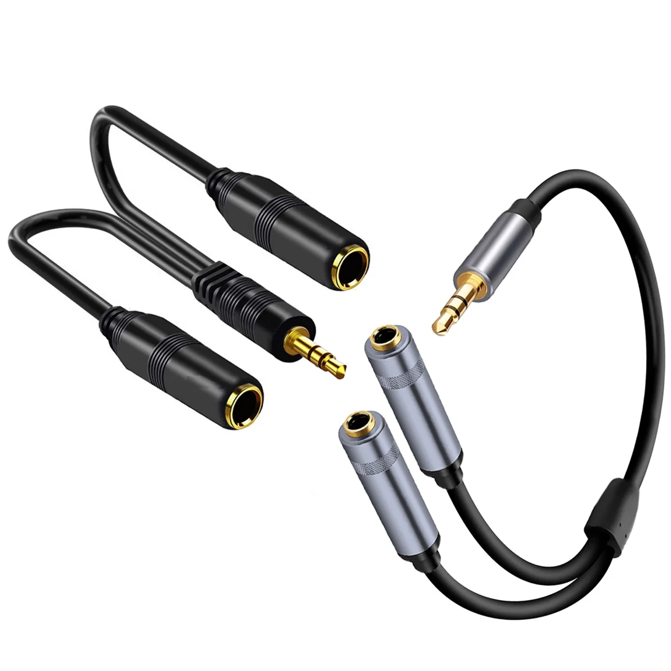 3.5mm Stereo 1/8 Male To Dual 6.5mm 1/4 TRS Female Jack Adapter 1 to 2 Audio Extension Cable for PC Phone Amplifier Speakers
3.5mm Stereo 1/8 Male To Dual 6.5mm 1/4 TRS Female Jack Adapter 1 to 2 Audio Extension Cable for PC Phone Amplifier Speakers