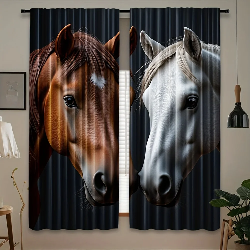 Artistic horse pattern theme Print Drapes Room Darkening Window Curtains for Home Decor,Rod Pocket Blackout Curtains Bedroom
Artistic horse pattern theme Print Drapes Room Darkening Window Curtains for Home Decor,Rod Pocket Blackout Curtains Bedroom