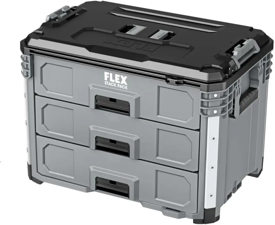 3-Drawer Tool Box with Auto-Locking Drawers for Heavy Duty Storage and Transport
3-Drawer Tool Box with Auto-Locking Drawers for Heavy Duty Storage and Transport