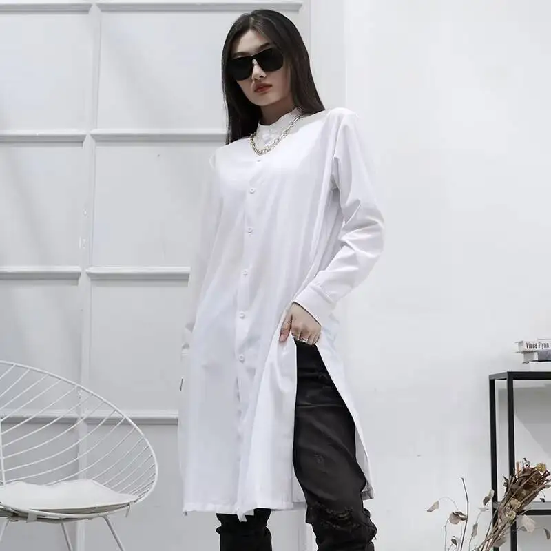 Ladies Long Sleeve Shirt Spring And Autumn New Personality Versatile Leisure Large Size Stand Collar Long Sleeve Shirt
Ladies Long Sleeve Shirt Spring And Autumn New Personality Versatile Leisure Large Size Stand Collar Long Sleeve Shirt
