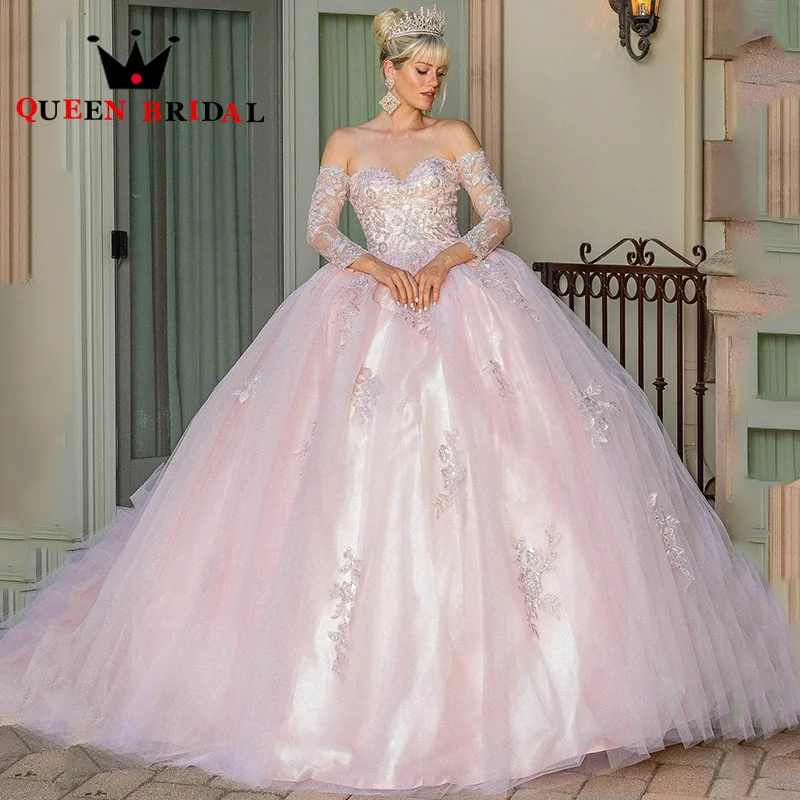 Элегантные платья Quinceanera с длинными рукавами, 2024, кружевные аппликации с блестками, милое платье с открытой спиной, Vestidos De 15 Quinceanera на заказ Y52X
Элегантные платья Quinceanera с длинными рукавами, 2024, кружевные аппликации с блестками, милое платье с открытой спиной, Vestidos De 15 Quinceanera на заказ Y52X