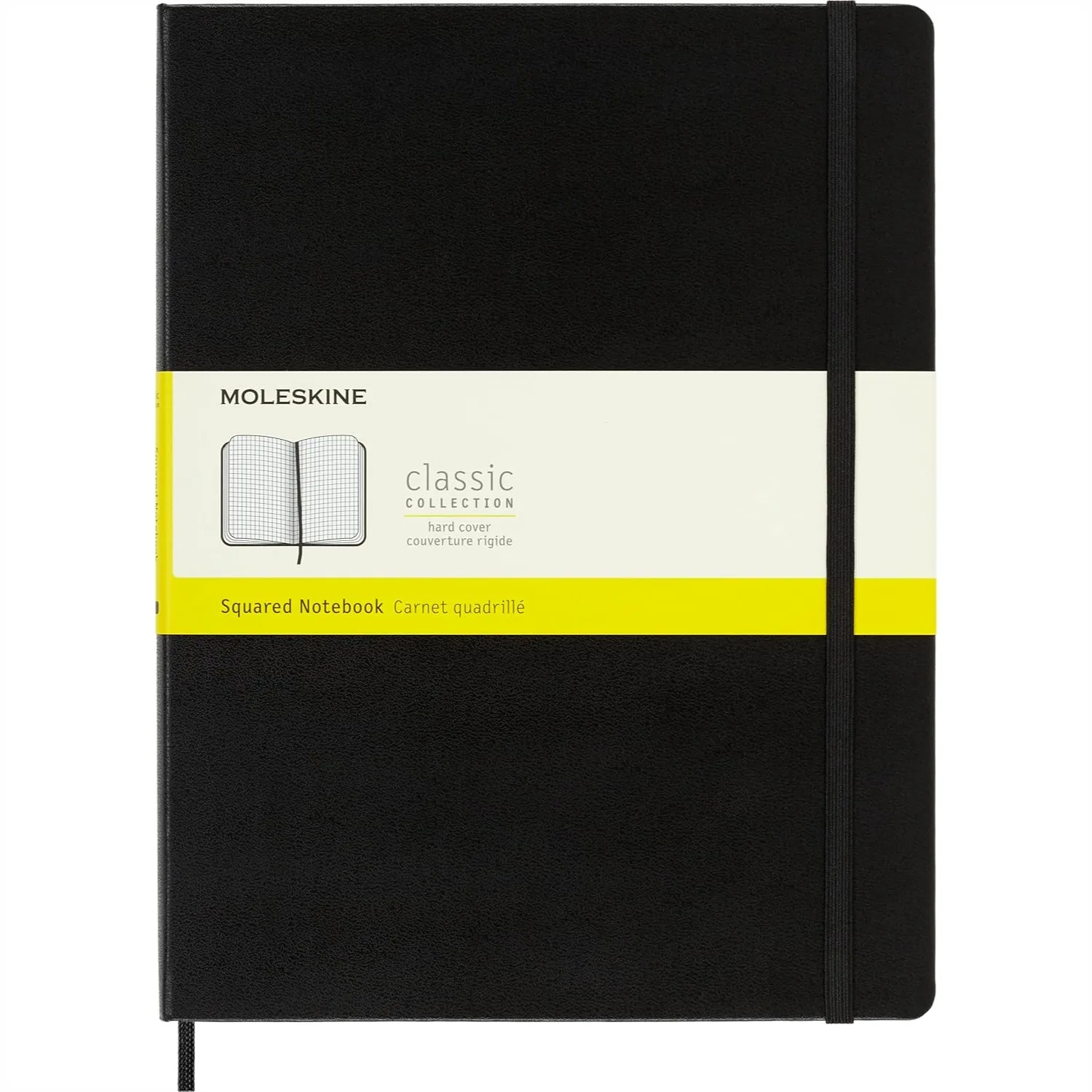 Hardcover Notebook with Grid Pages, XL 7.5x9.5 Inch, 192 Pages, Elastic Closure & Inner Folders for Journaling or Note Taking
Hardcover Notebook with Grid Pages, XL 7.5x9.5 Inch, 192 Pages, Elastic Closure & Inner Folders for Journaling or Note Taking