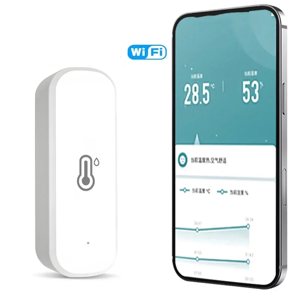 High-Precision Wi-Fi Temperature Humidity Sensor Works With For Life Mini Intelligent Temperature And Humidity Sensor
High-Precision Wi-Fi Temperature Humidity Sensor Works With For Life Mini Intelligent Temperature And Humidity Sensor