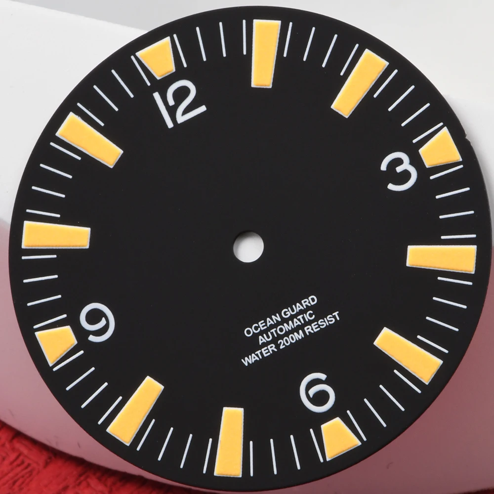 32mm watch dial 3.0 O'clock Seahorse007 For NH35 NH36 Movement Dive Watch ORANGE Luminous Seiko mod watch dials
32mm watch dial 3.0 O'clock Seahorse007 For NH35 NH36 Movement Dive Watch ORANGE Luminous Seiko mod watch dials