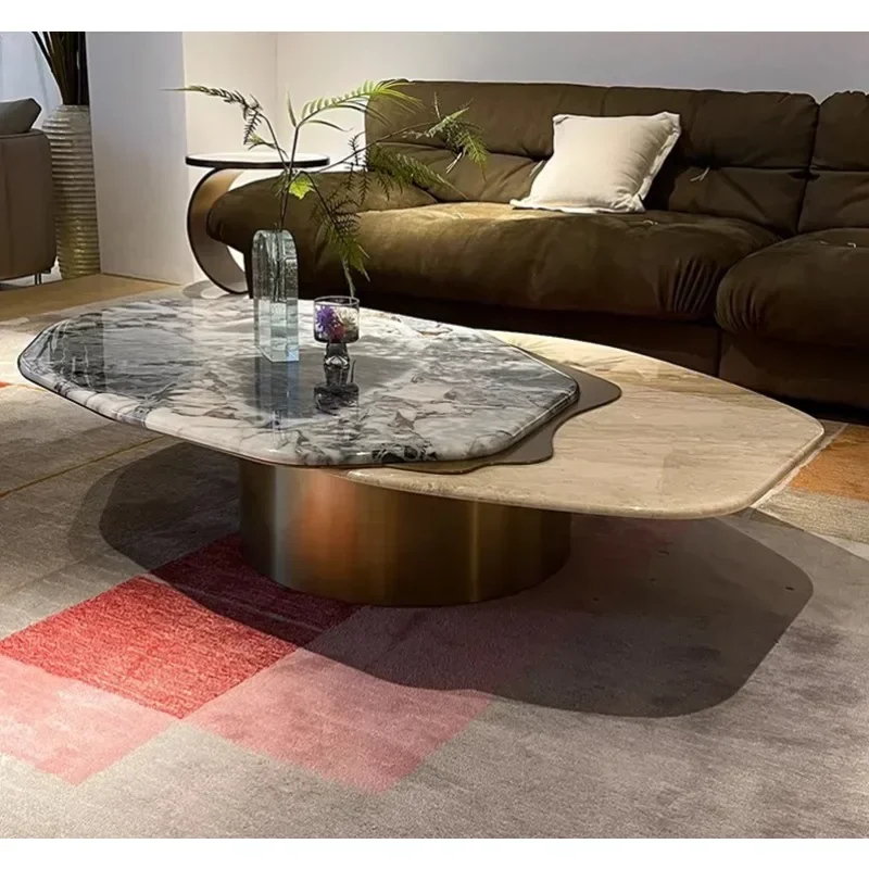 Marble Coffee Table Irregular Design Modern Stainless Steel Living Room High-End Polygon Tea Table
Marble Coffee Table Irregular Design Modern Stainless Steel Living Room High-End Polygon Tea Table