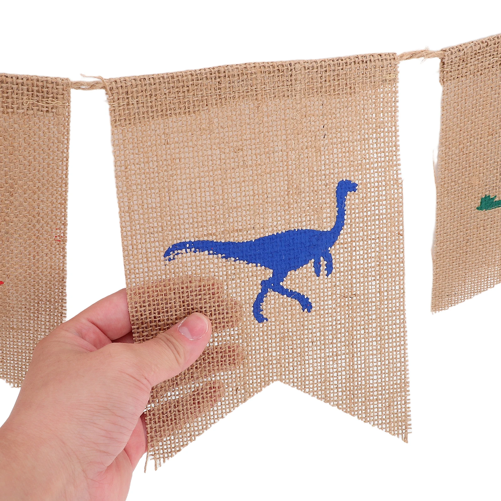 Creative Dinosaur Swallowtail Banner Linen Material Party Decoration Reusable Bunting for Birthday Celebration Decor Flags
Creative Dinosaur Swallowtail Banner Linen Material Party Decoration Reusable Bunting for Birthday Celebration Decor Flags
