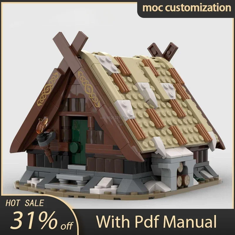 428 шт. строительные блоки MOC Viking Small Hut сборка подарок средневековая модель здания детские подарки
428 шт. строительные блоки MOC Viking Small Hut сборка подарок средневековая модель здания детские подарки