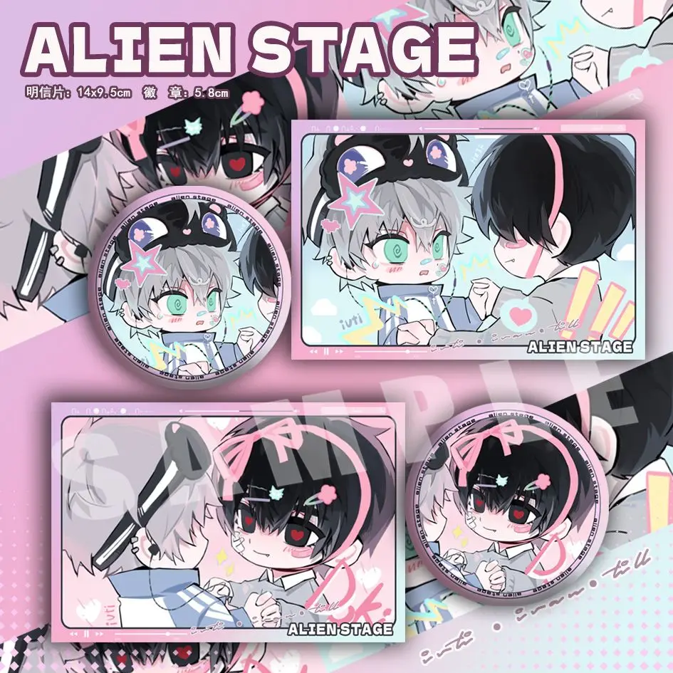 Alien Stage Ivti Ivan Till Xavier Button Pin Cute Anime Character Cartoon Brooch Badge Backpack Accessories Postcard
Alien Stage Ivti Ivan Till Xavier Button Pin Cute Anime Character Cartoon Brooch Badge Backpack Accessories Postcard