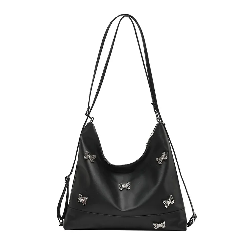 Metal Small Butterfly Design Shoulder Bags for Women 2024 New Fashion Silver Handbags PU Leather Korean Crossbody Bag Tote Bag
Metal Small Butterfly Design Shoulder Bags for Women 2024 New Fashion Silver Handbags PU Leather Korean Crossbody Bag Tote Bag