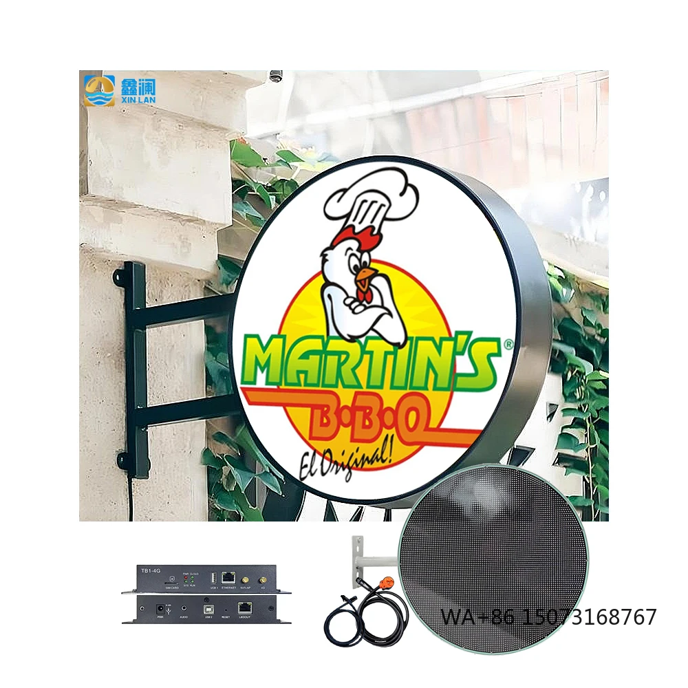 Full Color Advertising Waterproof Video Wall Double Sided Circular Round LED Display Screen for Storefront Advertisement
Full Color Advertising Waterproof Video Wall Double Sided Circular Round LED Display Screen for Storefront Advertisement