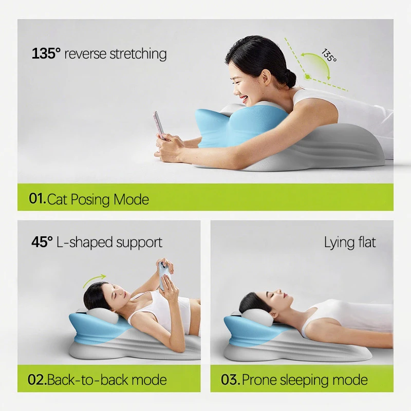 Ergonomic Wedge Pillow Soft Supportive Lumbar Spine Pillow with Back Massage Function and Washable Pillowcase for Sleep
Ergonomic Wedge Pillow Soft Supportive Lumbar Spine Pillow with Back Massage Function and Washable Pillowcase for Sleep