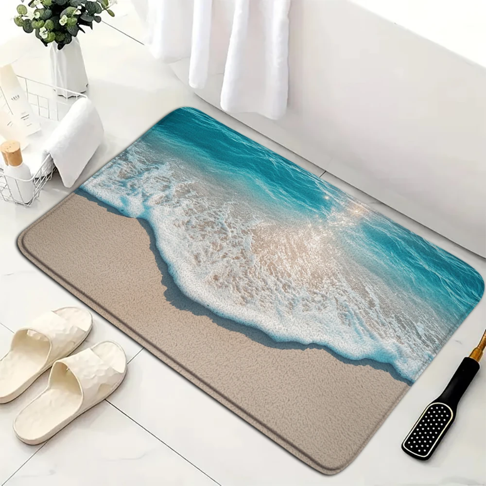 Beach and Seaside Shower Room Carpet Toilet Water Absorbing Foot Mat Decorative Mat Bathroom Door Mat Machine Washable
Beach and Seaside Shower Room Carpet Toilet Water Absorbing Foot Mat Decorative Mat Bathroom Door Mat Machine Washable
