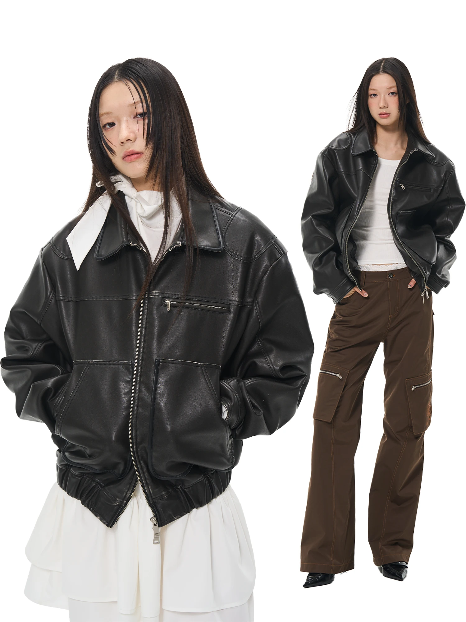 Take Care Street Sle PU Leather Jaet Collar Worn-In Waed Vintage Barn Coat Outerwear for Teen Girls
Take Care Street Sle PU Leather Jaet Collar Worn-In Waed Vintage Barn Coat Outerwear for Teen Girls