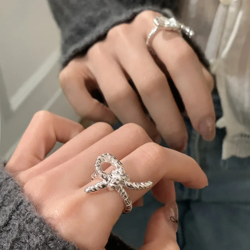 VENTFILLE 925 Sterling Silve Knot Ring for Women Girl Irregular Korean Fashion Simplicity Adjustable Jewelry Gift Dropshipping
VENTFILLE 925 Sterling Silve Knot Ring for Women Girl Irregular Korean Fashion Simplicity Adjustable Jewelry Gift Dropshipping