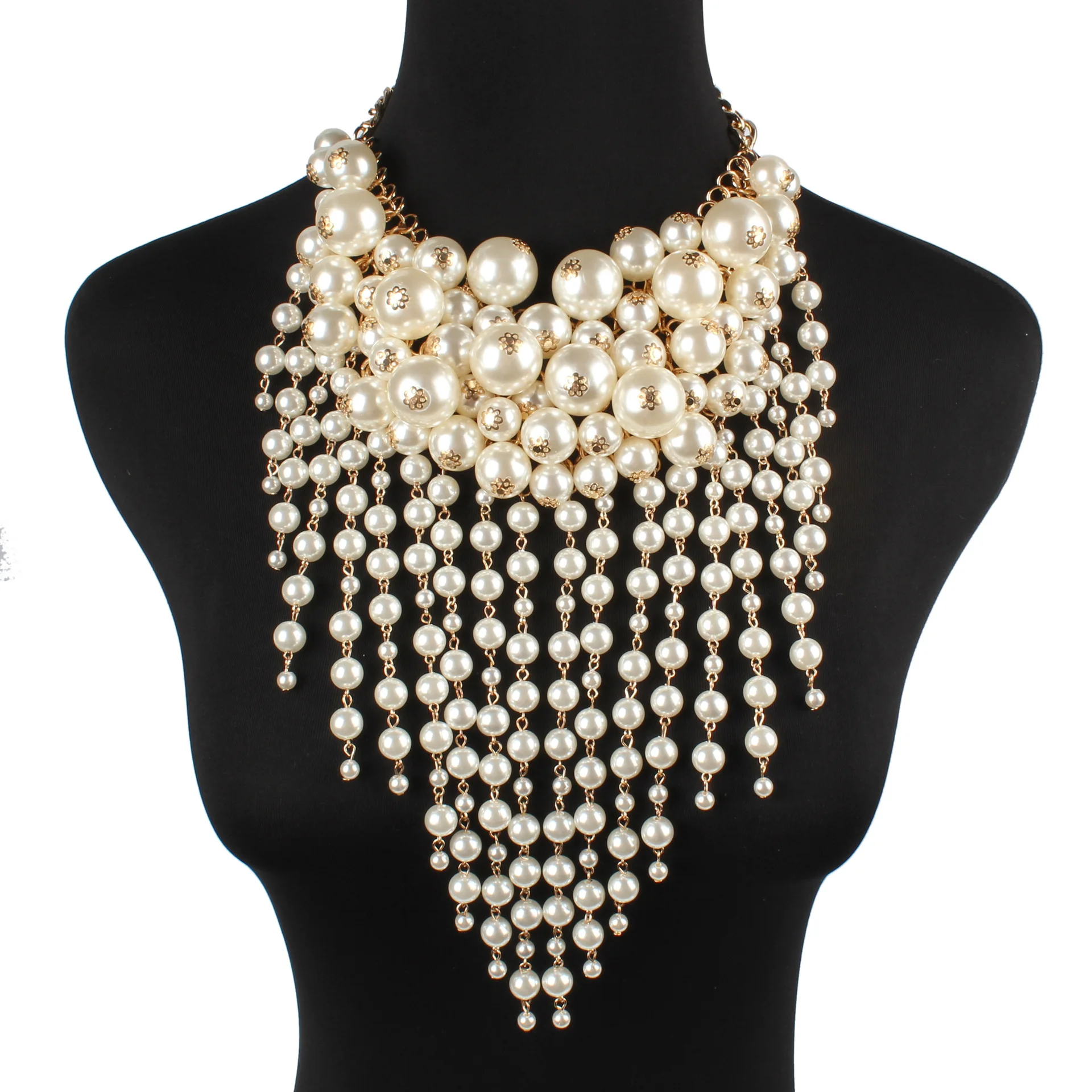 one set white ACRYLIC pearl round necklace earrings tassel wedding women's jewelry white red coffee chocker chain
one set white ACRYLIC pearl round necklace earrings tassel wedding women's jewelry white red coffee chocker chain