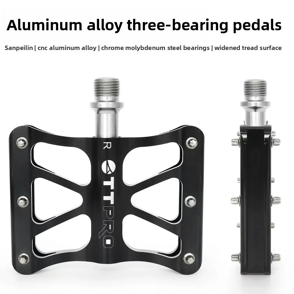 TTPRO 3 Bearings Bike Pedals CNC Aluminum Alloy Non-slip Wide Platform MTB Road Bicycle Cycling Pedals
TTPRO 3 Bearings Bike Pedals CNC Aluminum Alloy Non-slip Wide Platform MTB Road Bicycle Cycling Pedals