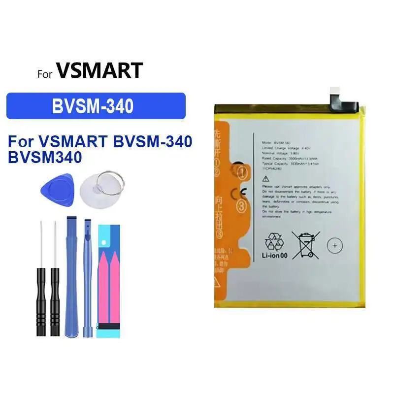 For Vsmart Bvsm-340 BVSM340 Good Low-Temperature Performance Mobile Phone Battery 3500Mah
For Vsmart Bvsm-340 BVSM340 Good Low-Temperature Performance Mobile Phone Battery 3500Mah
