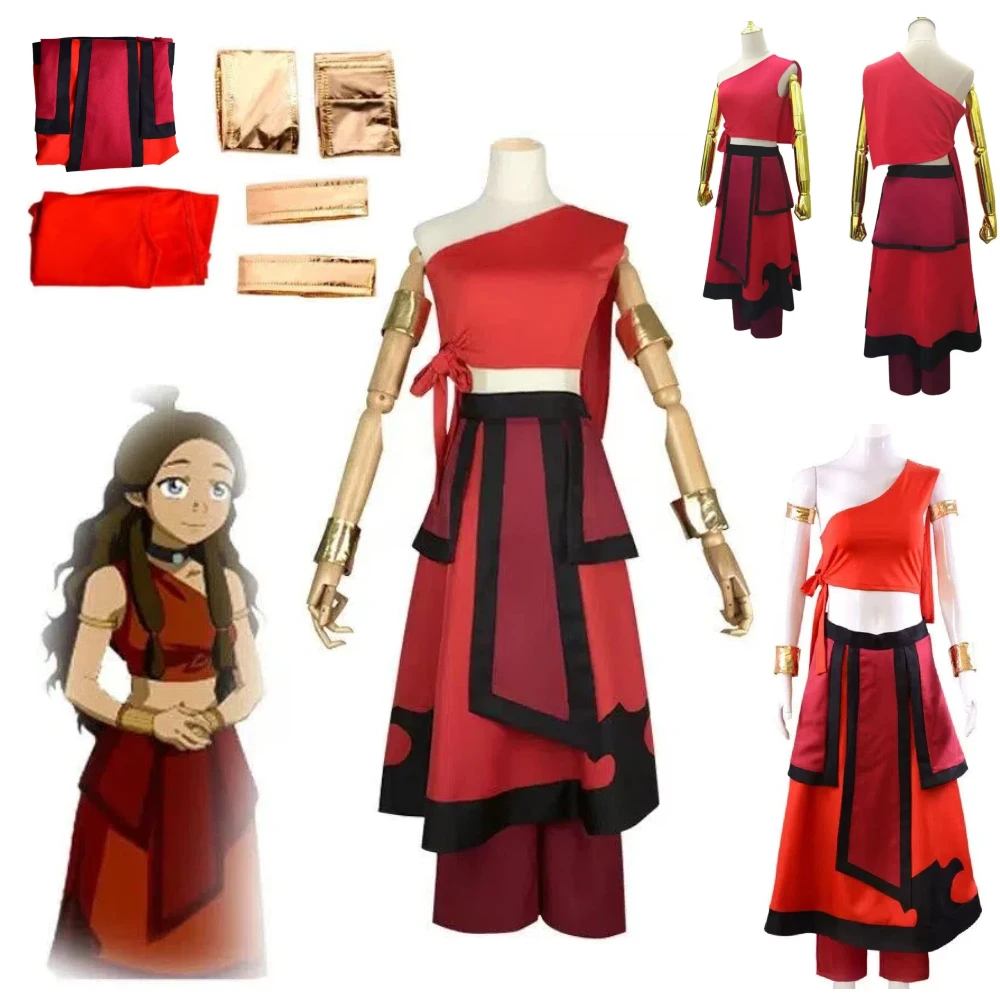 Hot Anime Avatar The Last Airbender Cosplay Costume Dress Wrist Ornaments Katara Halloween Character Full Role Play Outfit Set
Hot Anime Avatar The Last Airbender Cosplay Costume Dress Wrist Ornaments Katara Halloween Character Full Role Play Outfit Set