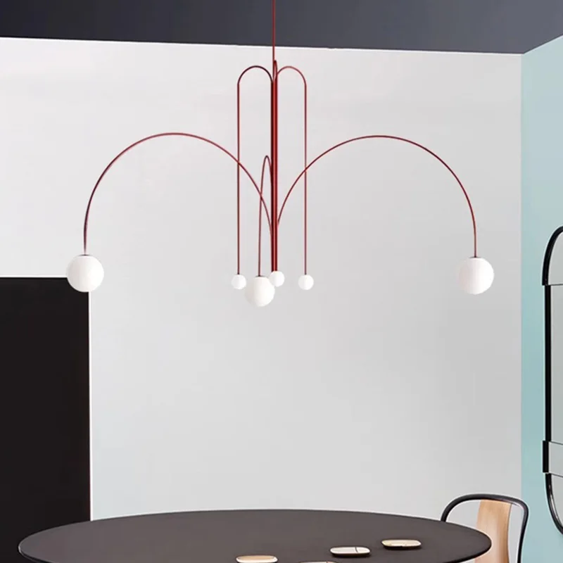 AiPaiTe Scandinavian Modern Round Chandelier, Red/Black, Use in Dining Room, Living Room Home Decor Creative Chandelier
AiPaiTe Scandinavian Modern Round Chandelier, Red/Black, Use in Dining Room, Living Room Home Decor Creative Chandelier