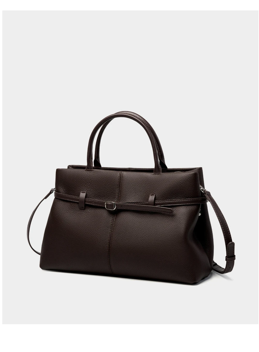 First Layer Full Grained Cowhide Handbag Leather Top Handle Tote Bag for Work Silver Hardware with Shoulder Strap
First Layer Full Grained Cowhide Handbag Leather Top Handle Tote Bag for Work Silver Hardware with Shoulder Strap
