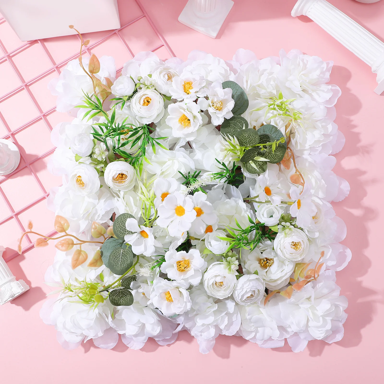 6Pcs Flower Wall Decor Realistic Artificial Floral Panels Wedding Backdrop Decoration Simulation Flower Wall Arrangement
6Pcs Flower Wall Decor Realistic Artificial Floral Panels Wedding Backdrop Decoration Simulation Flower Wall Arrangement